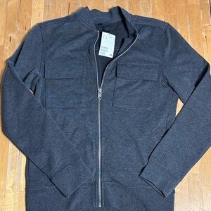 NWT H&M Men's Dark Gray Zip-Up Sweater jacket